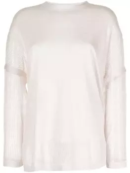 Фактурный джемпер Agnona, бежевый