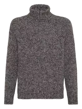 Фактурный джемпер Brunello Cucinelli, серый