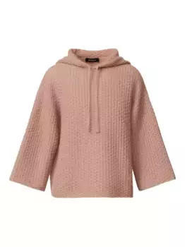 Фактурный джемпер с капюшоном Fabiana Filippi, нейтральный