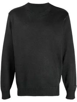 Фактурный джемпер с круглым вырезом Undercover, черный