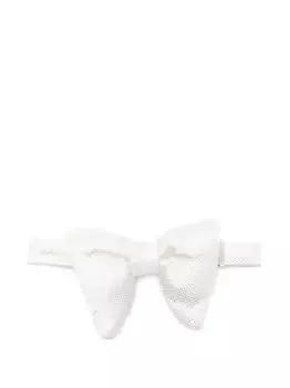 Фактурный галстук-бабочка TOM FORD, белый