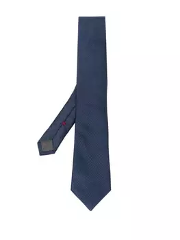 Фактурный галстук Brunello Cucinelli, синий