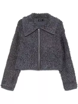 Фактурный кардиган на молнии Tout a coup, синий