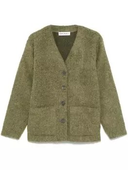 Фактурный кардиган OUR LEGACY, зеленый