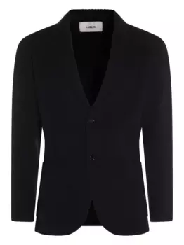 Фактурный кашемировый блейзер Lardini, черный