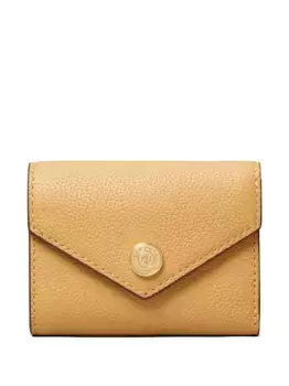 Фактурный кошелек-конверт Pebble Tory Burch, коричневый