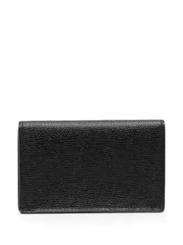 Фактурный кошелек Valextra, черный