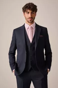 Фактурный костюм: куртка Next, синий