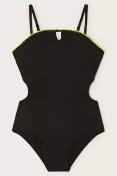 Фактурный купальник Monsoon, черный