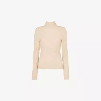 Фактурный облегающий тканый джемпер Whistles, бежевый