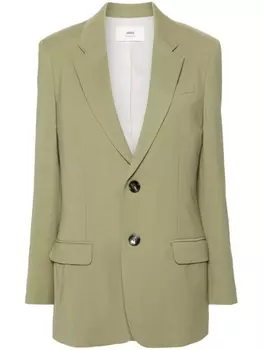 Фактурный однобортный блейзер AMI Paris