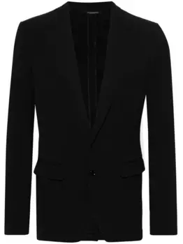 Фактурный однобортный пиджак DOLCE & GABBANA, черный