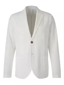 Фактурный однобортный пиджак Harris Wharf London, белый