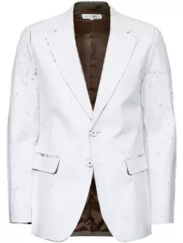 Фактурный пиджак MM6 Maison Margiela, белый