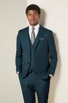 Фактурный пиджак Next, бирюзовый