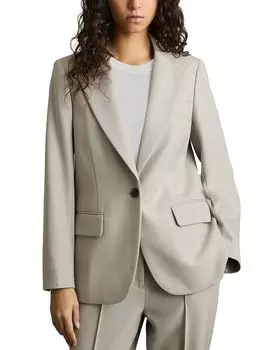 Фактурный пиджак REISS, коричневый/бежевый