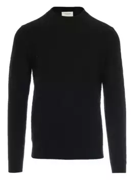 Фактурный шерстяной свитер Paolo Pecora, черный