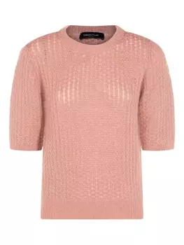 Фактурный свитер с короткими рукавами Fabiana Filippi, розовый