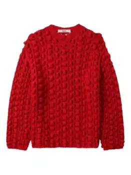 Фактурный свитер Sfr, красный