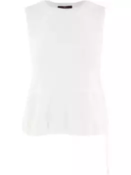 Фактурный топ High, белый