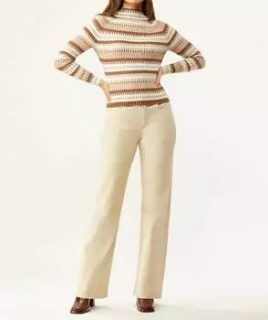 Фактурный трикотажный свитер реглан нейтрального цвета Ecru, цвет neutral