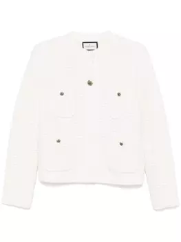 Фактурный жакет Bruno Manetti, белый