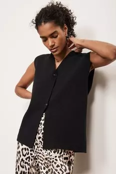 Фактурный жилет Mint Velvet, черный