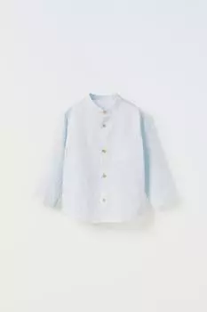 Фальш одняя рубашка ZARA, синий