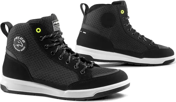 Ботинки Falco Airforce мотоциклетные, черный/белый