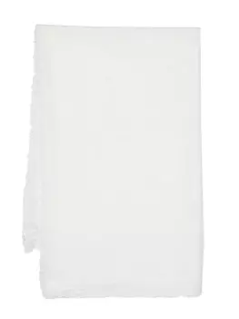 Faliero Sarti платок с бахромой, белый