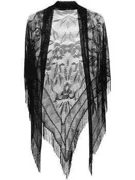 Faliero Sarti шаль Lisetta крупной вязки, черный