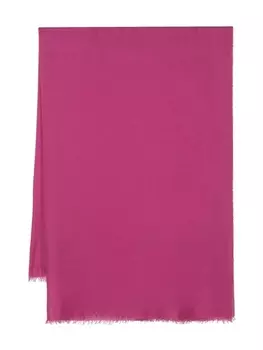 Faliero Sarti шарф Azzurrina тонкой вязки с бахромой, фиолетовый