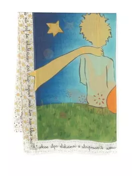 Faliero Sarti шарф Foxy с бахромой, зеленый