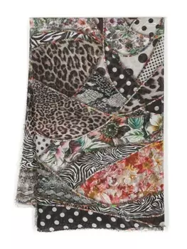 Faliero Sarti шарф Remix с бахромой, черный