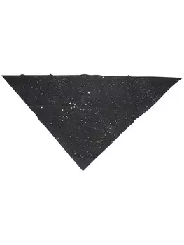 Faliero Sarti шарф с эффектом брызг краски, черный