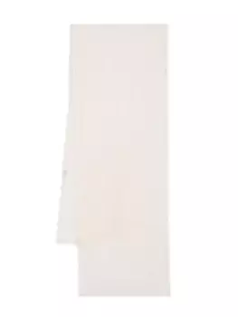 Faliero Sarti шарф с бахромой, белый