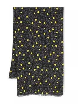 Faliero Sarti шелковый шарф Happy, черный