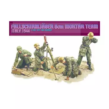 Fallschirmjager 8cm Mortar Team, Италия, 1944 г., Dragon Models - '39 to '45 Series - Minor Powers (1:35)