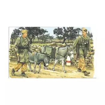 Fallschirmjager с ослами, Dragon Models - '39 to '45 Series - Germany (1:35)