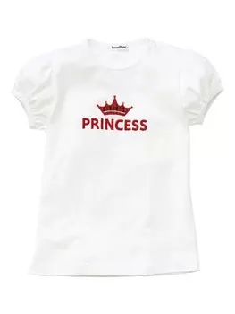 Familiar футболка с вышивкой, белый