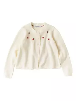 Familiar кардиган с аппликацией, белый