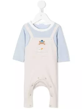 Familiar комбинезон с вышивкой, синий