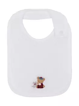 Familiar нагрудник с вышивкой, белый