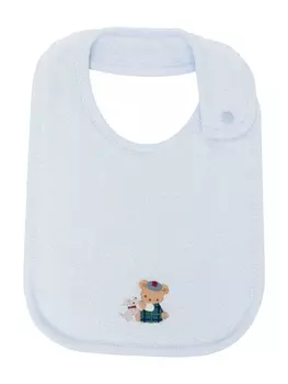 Familiar нагрудник с вышивкой, синий