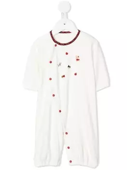Familiar пижама с вышивкой, белый