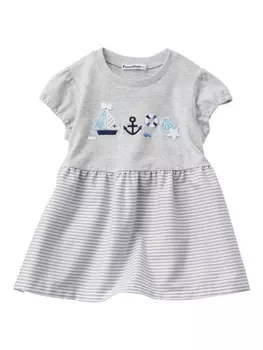 Familiar платье из джерси в полоску, серый