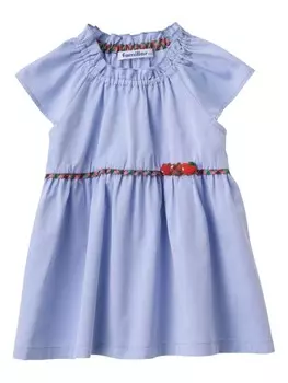 Familiar платье с вышивкой, синий