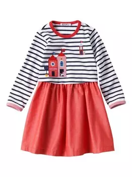 Familiar платье в полоску, красный