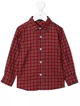 Familiar рубашка в клетку гингем, красный