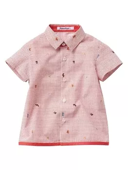 Familiar рубашка в клетку, красный